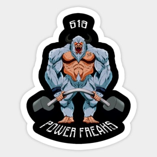 power freak- fridgekicks Sticker